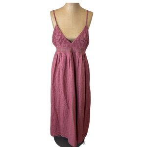 NWT! Sim & Sam Linen Blend Mauve Clay Tank Dress Size Medium